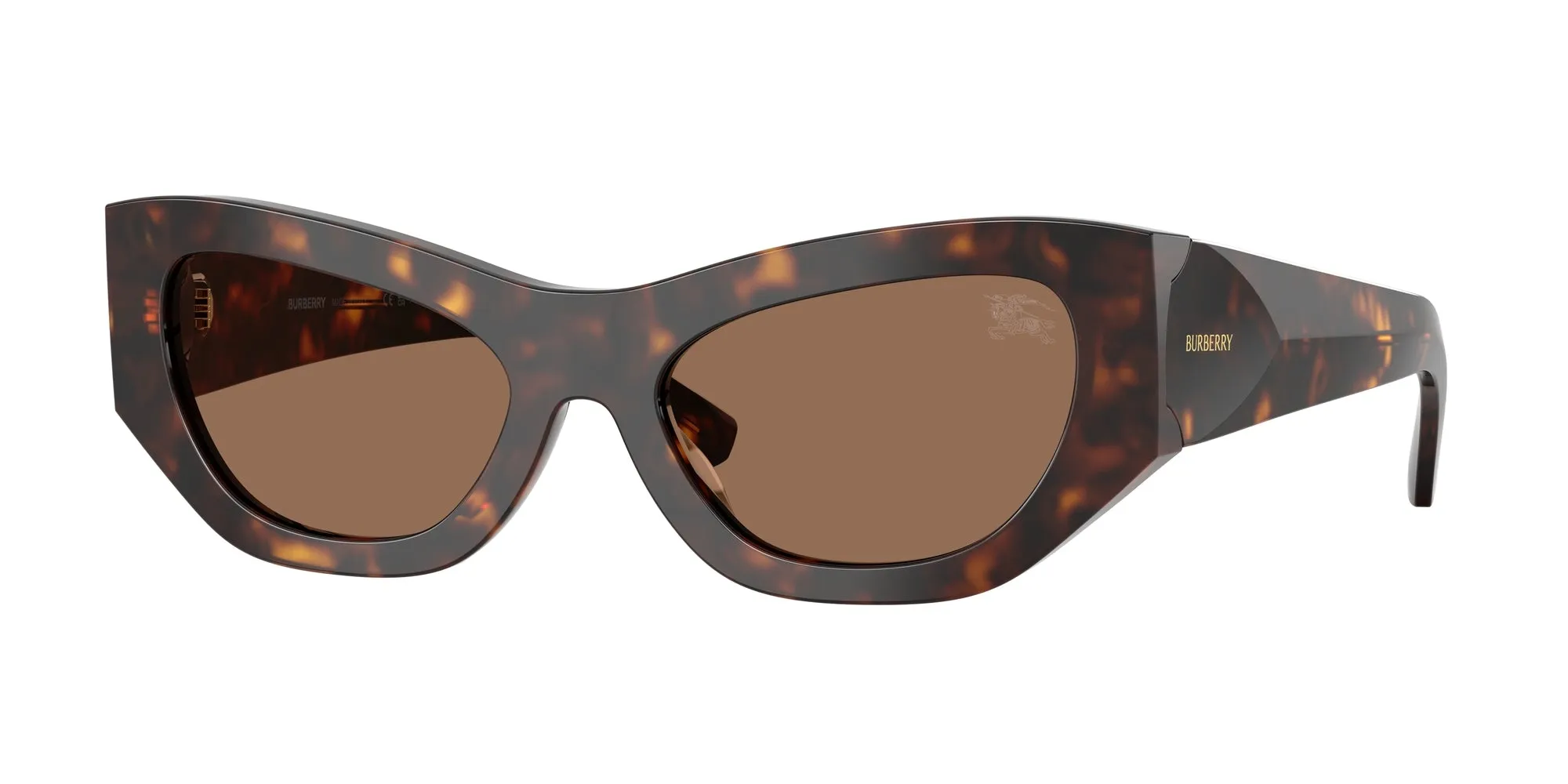 Burberry BE4450U 300273 Occhiali da sole Acetato Marrone Marrone Cat Eye Normale - immagine 1