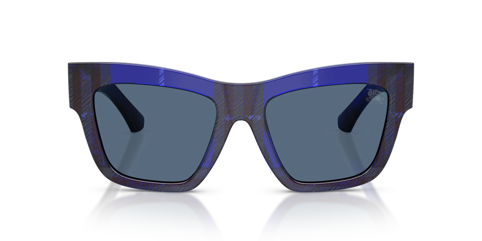 Burberry BE4449 411480 Occhiali da sole Acetato Blu Blu Squadrata Normale - immagine 3