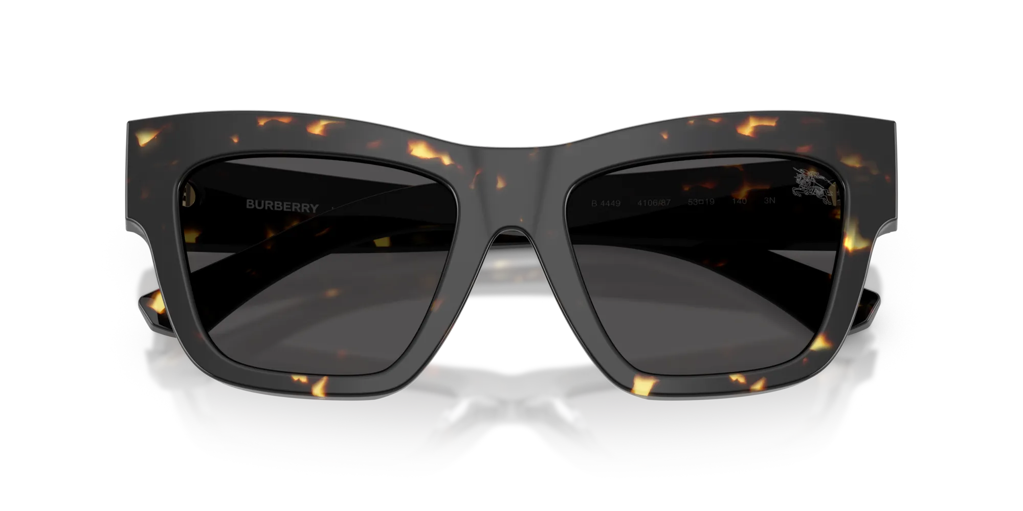 Burberry BE4449 410687 Occhiali da sole Acetato Tartaruga Grigio Squadrata Normale - immagine 2