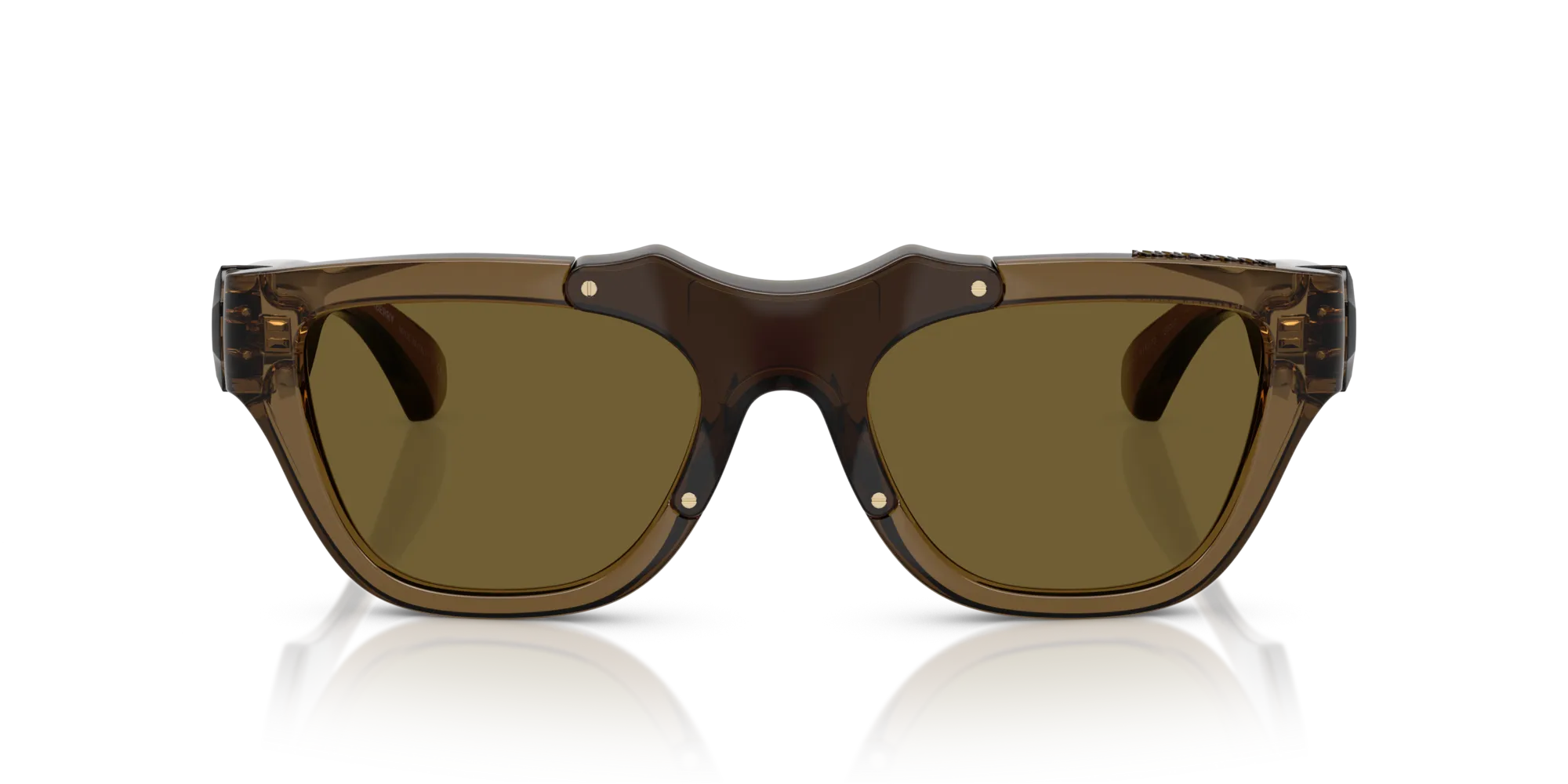 Burberry BE4445U 414373 Occhiali da sole Iniettato Verde Marrone Squadrata Normale - immagine 3