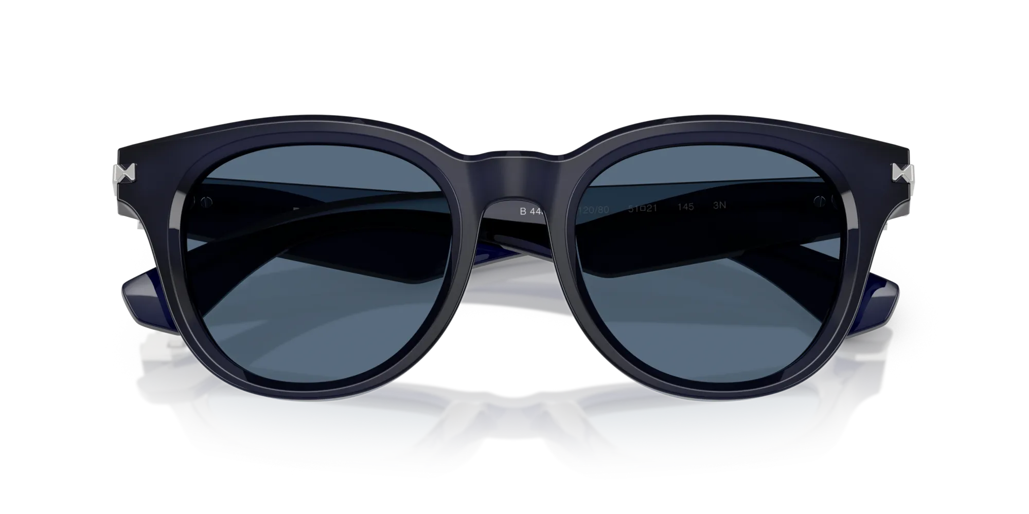 Burberry BE4439 412080 Occhiali da sole Acetato Blu Blu Rotonda Normale - immagine 2