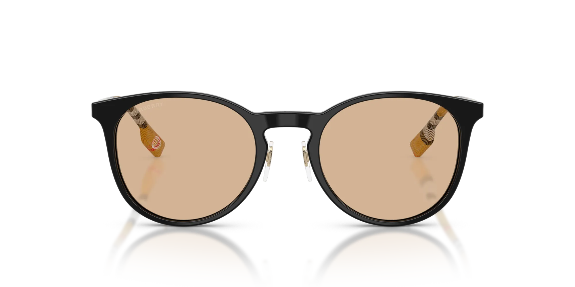 Burberry BE4380D 385373 Occhiali da sole Acetato Nero Marrone Rotonda Normale - immagine 3