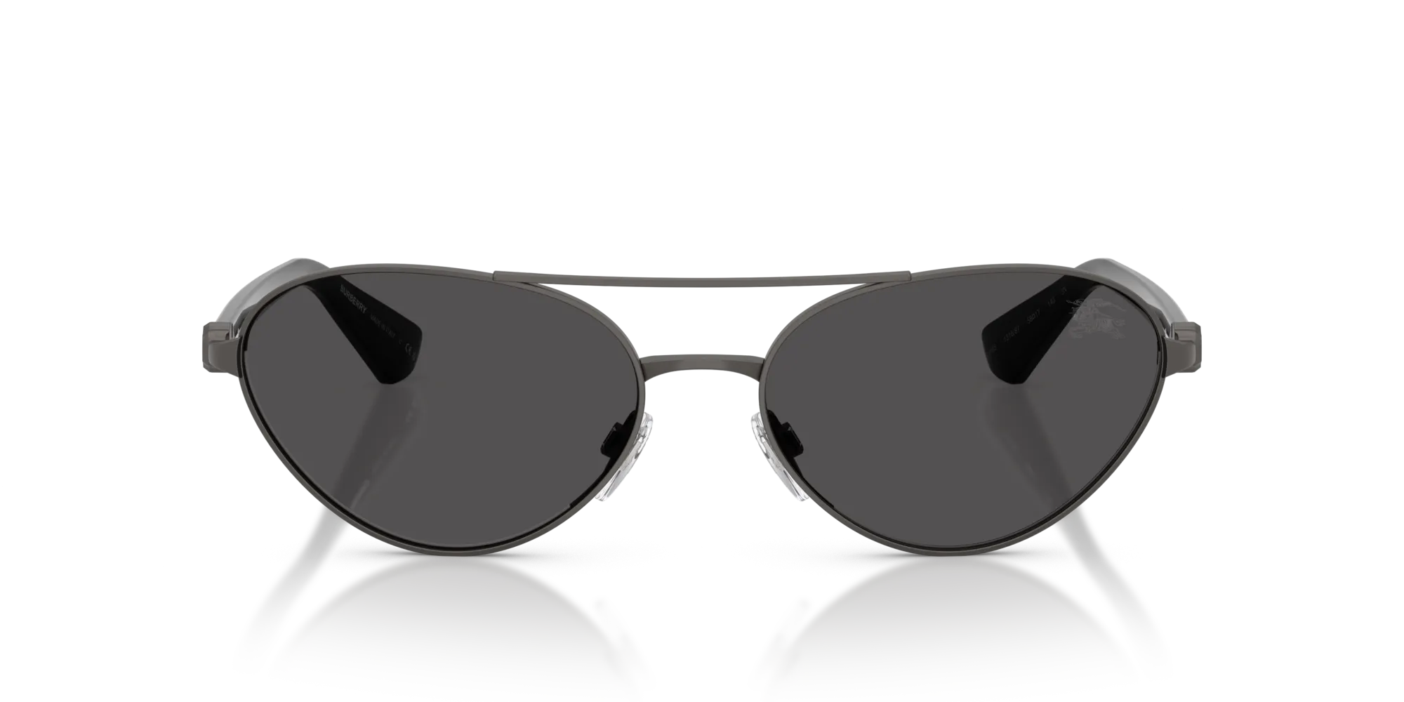 Burberry BE3165 131687 Occhiali da sole Metallo Grigio Grigio Geometrica Normale - immagine 3