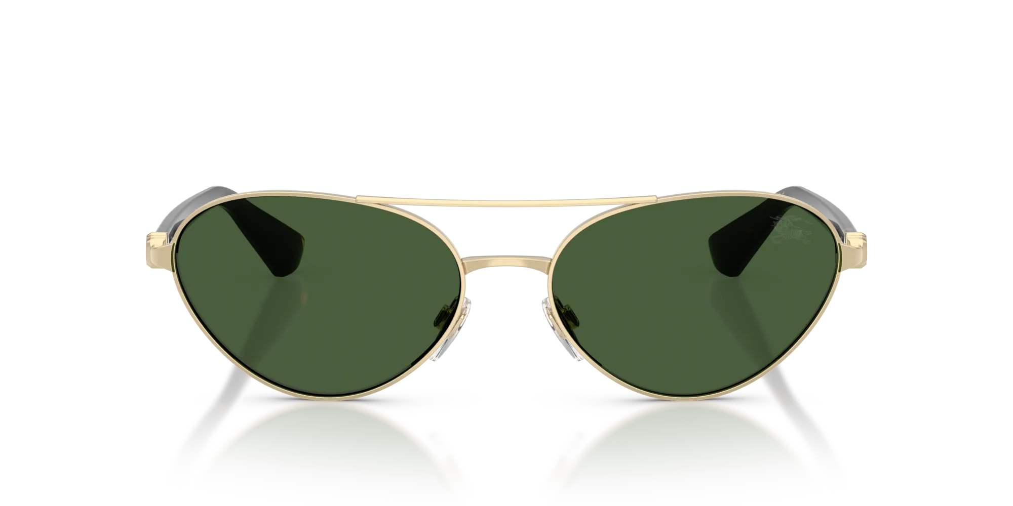 Burberry BE3165 110971 Occhiali da sole Metallo Oro Verde Geometrica Normale - immagine 3