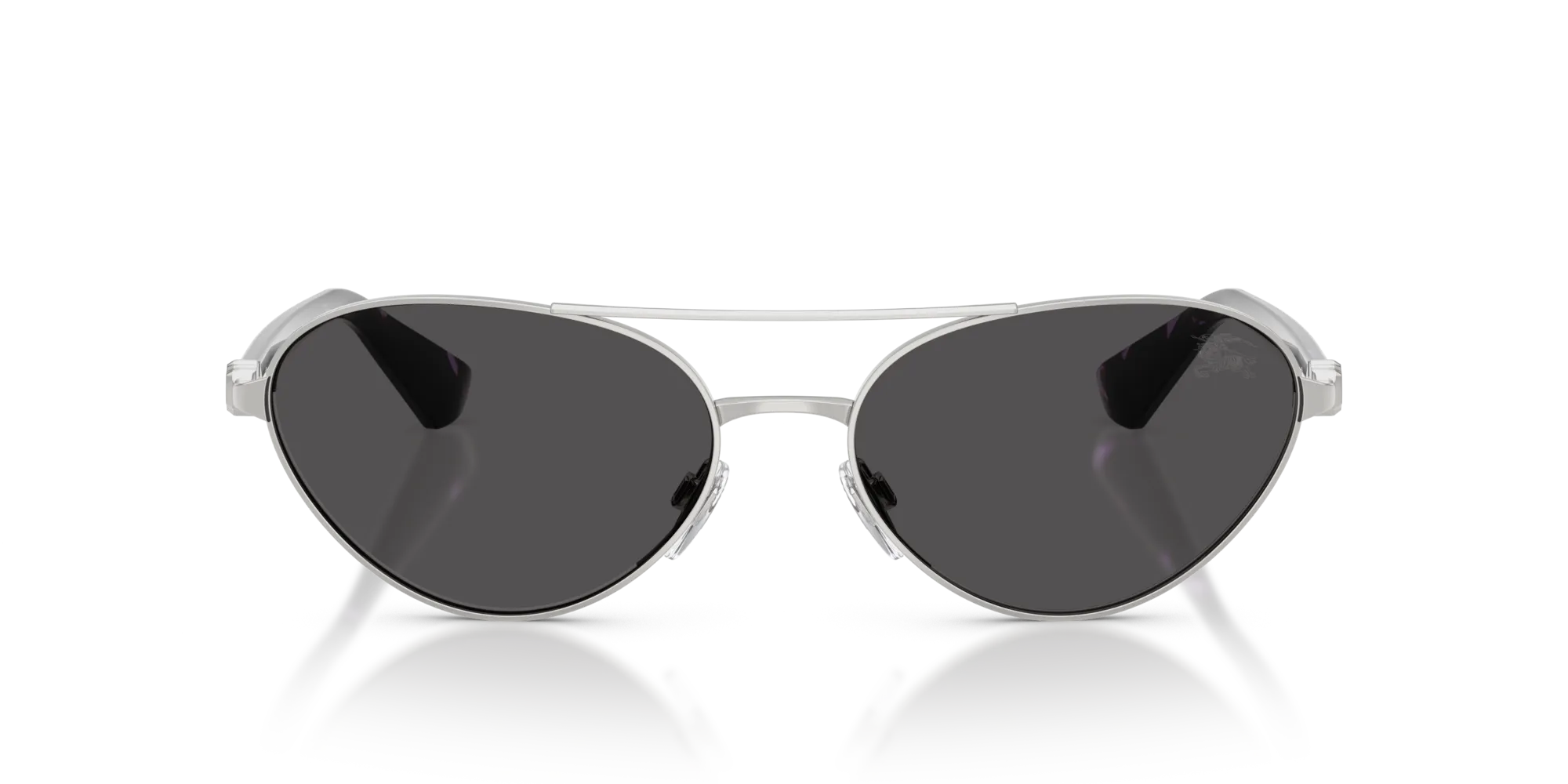 Burberry BE3165 100587 Occhiali da sole Metallo Argento Grigio Geometrica Normale - immagine 3