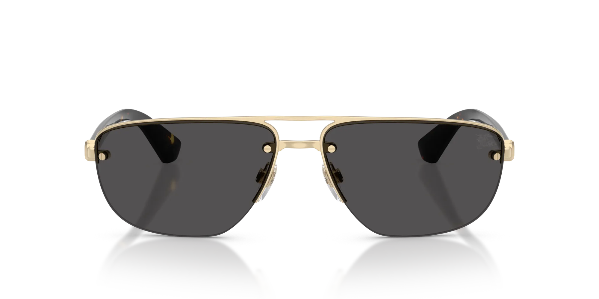 Burberry BE3164 110987 Occhiali da sole Metallo Oro Grigio Geometrica Normale - immagine 3