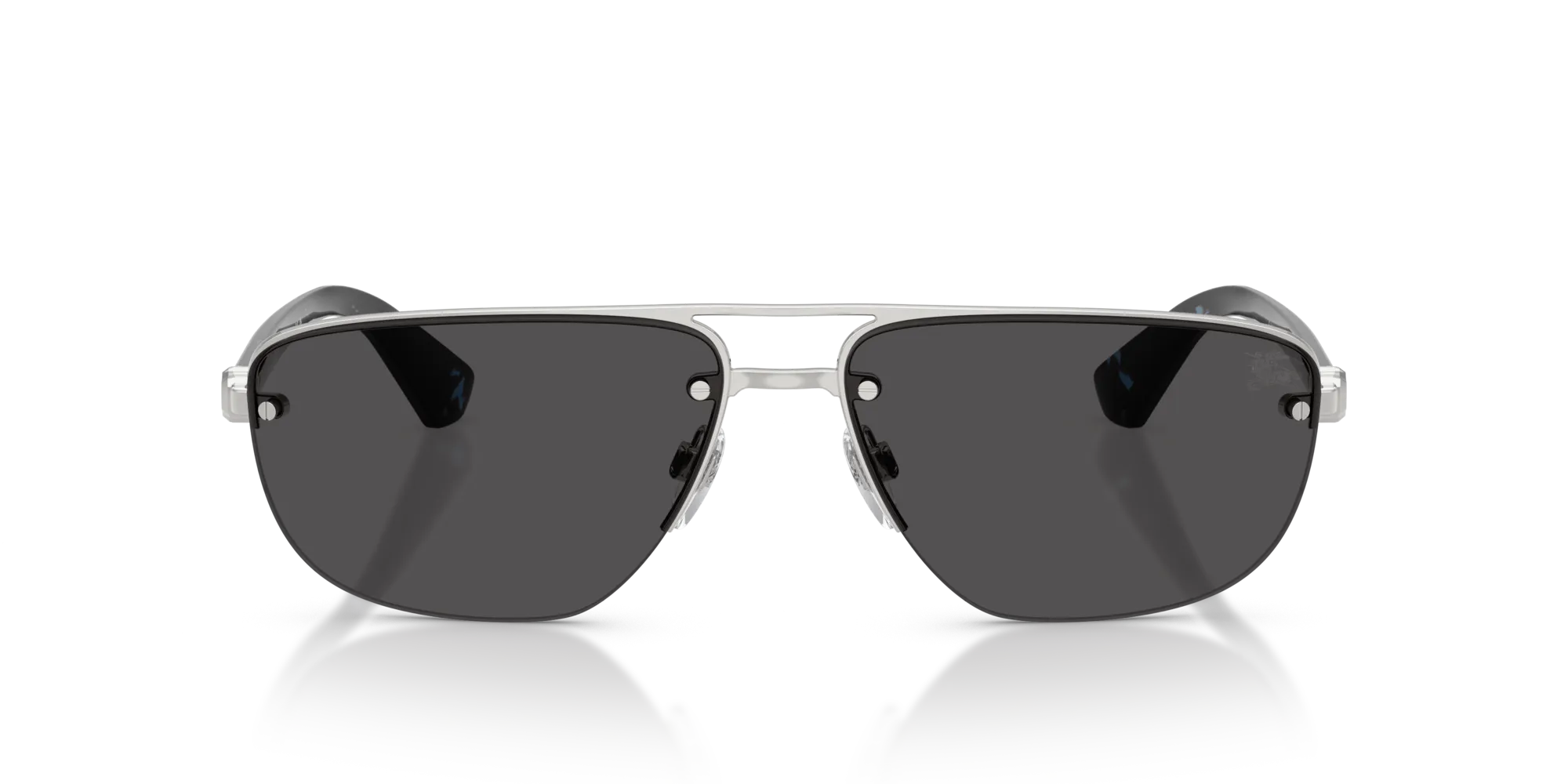 Burberry BE3164 100587 Occhiali da sole Metallo Argento Grigio Geometrica Normale - immagine 3