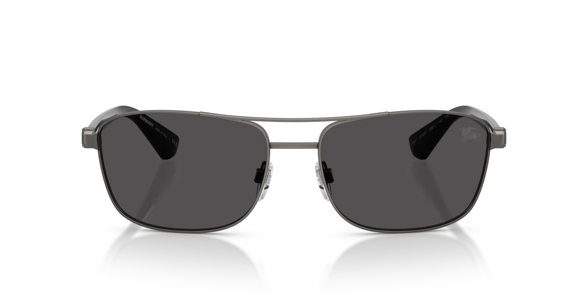 Burberry BE3163 131687 Occhiali da sole Metallo Grigio Grigio Squadrata Normale - immagine 3