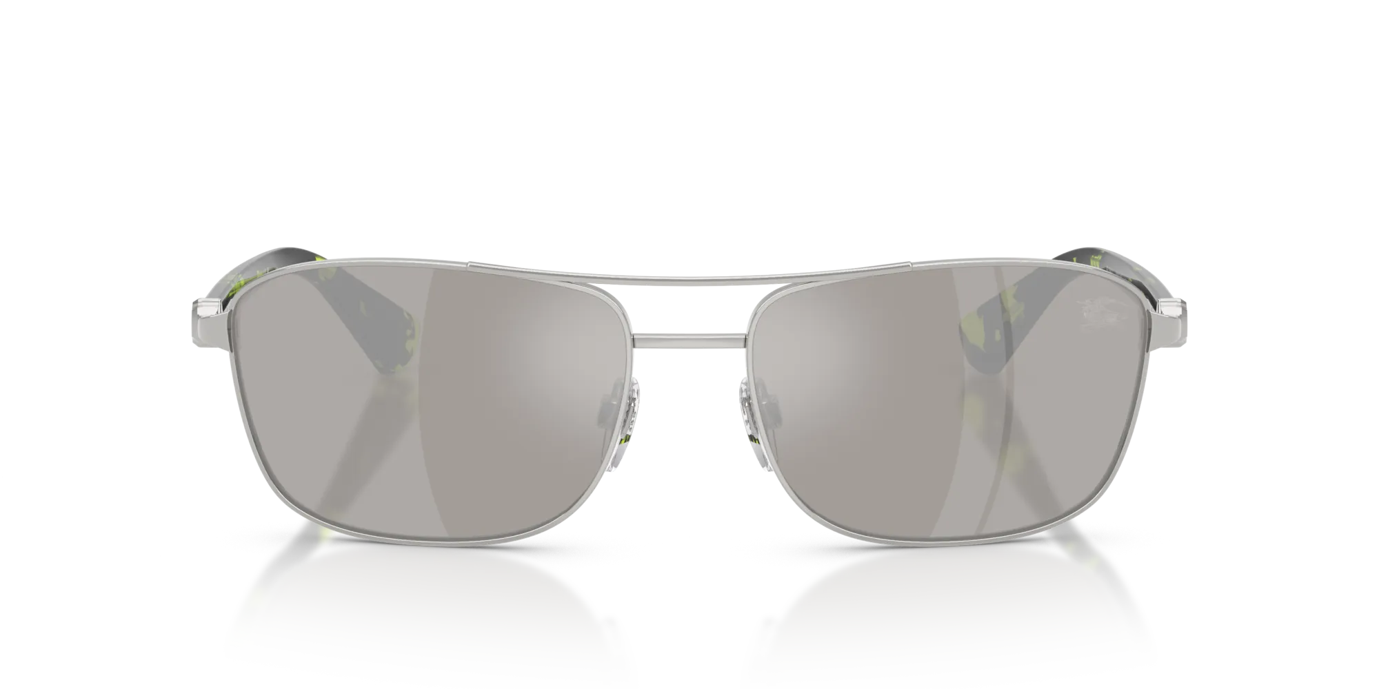 Burberry BE3163 10056G Occhiali da sole Metallo Argento Grigio Squadrata Specchiate - immagine 3