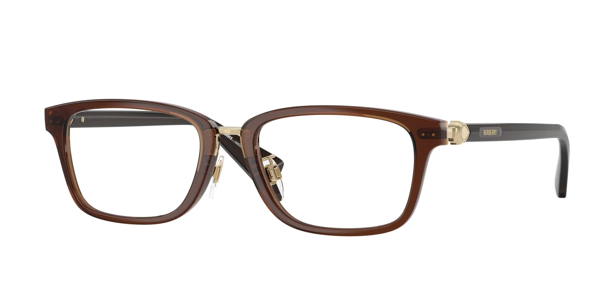 Burberry BE2437D 4116 Montature da vista Iniettato Marrone Squadrata Normale - immagine 1