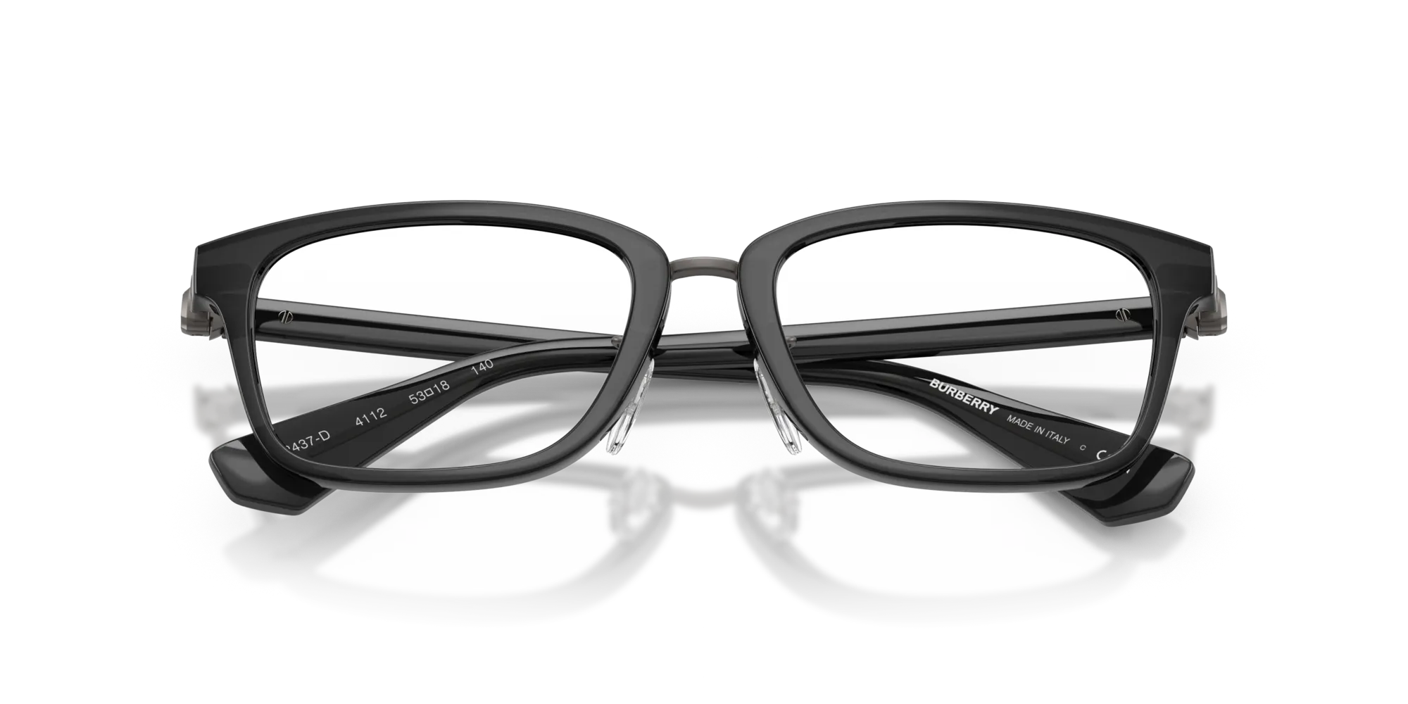 Burberry BE2437D 4112 Montature da vista Iniettato Grigio Squadrata Normale - immagine 2