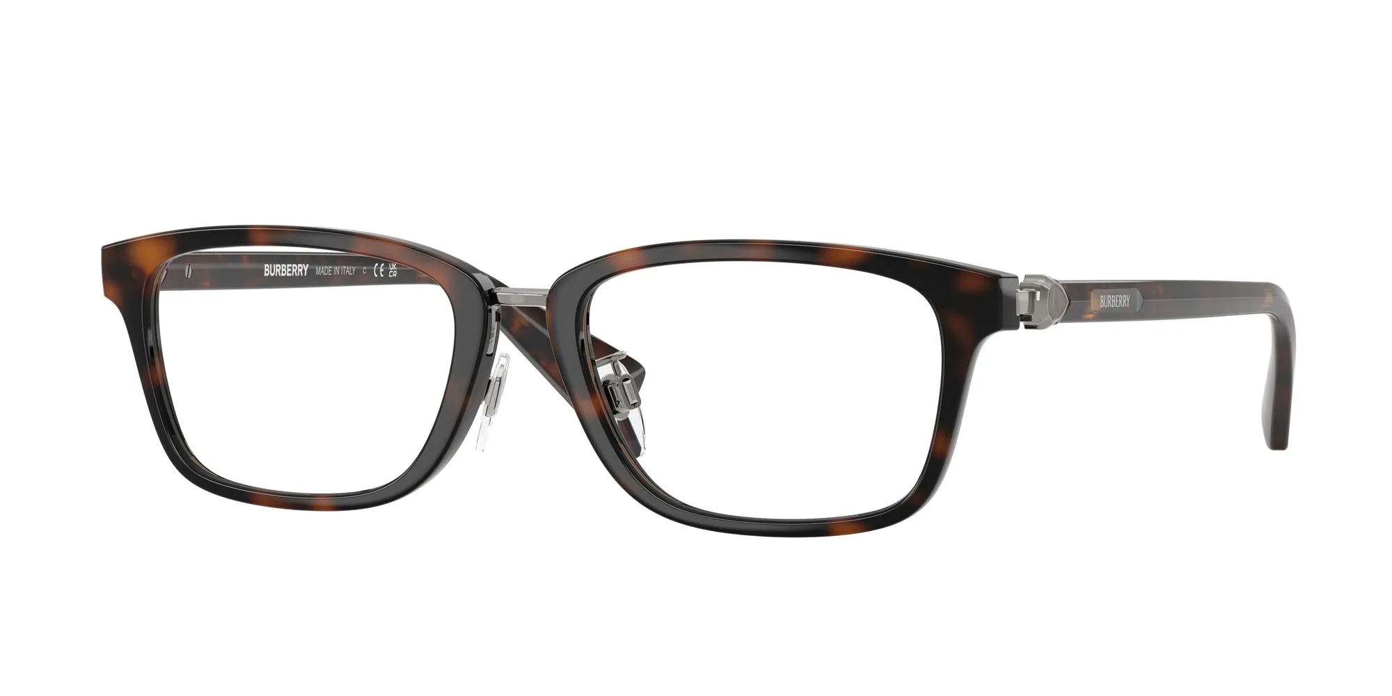 Burberry BE2437D 3002 Montature da vista Iniettato Marrone Squadrata Normale - immagine 1