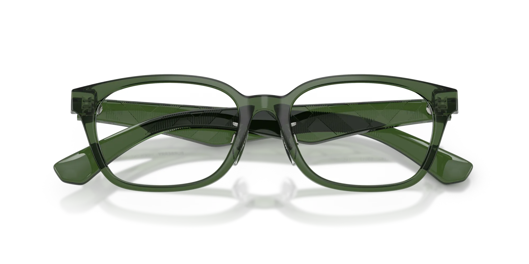 Burberry BE2436D 4174 Montature da vista Iniettato Verde Squadrata Normale - immagine 2