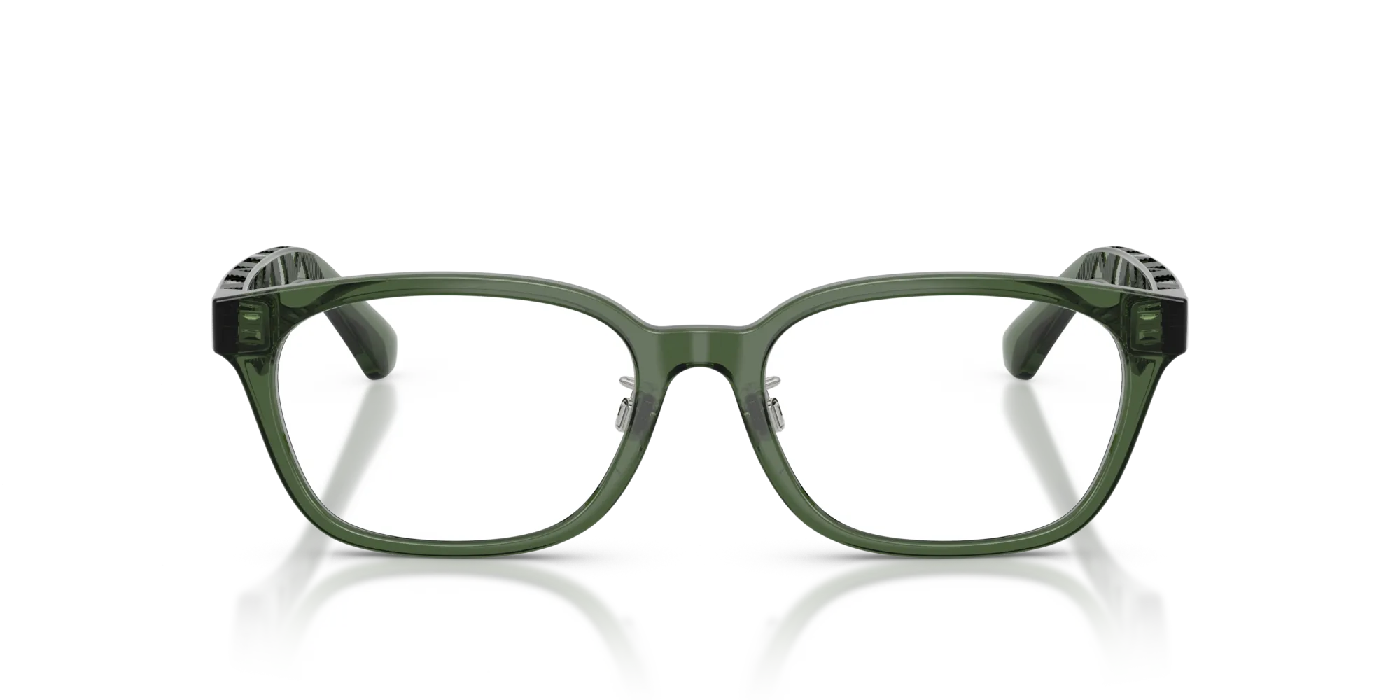 Burberry BE2436D 4174 Montature da vista Iniettato Verde Squadrata Normale - immagine 3