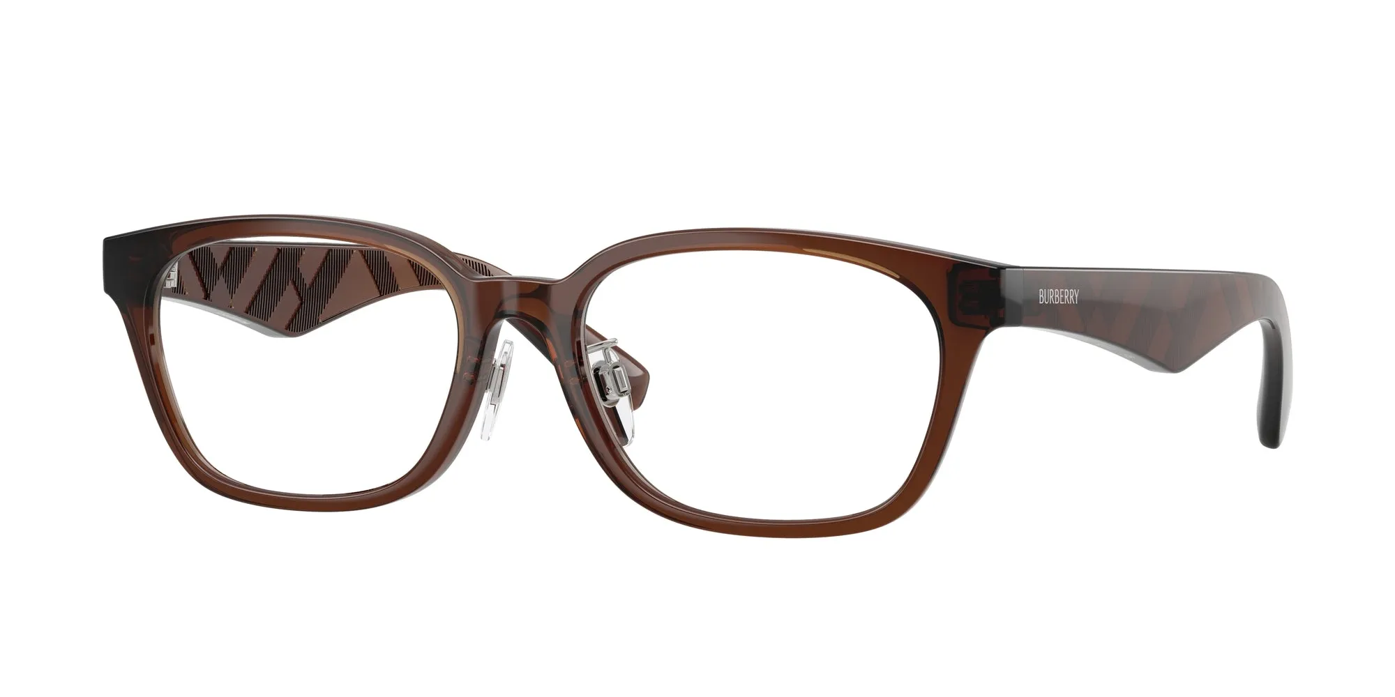Burberry BE2436D 4116 Montature da vista Iniettato Marrone Squadrata Normale - immagine 1