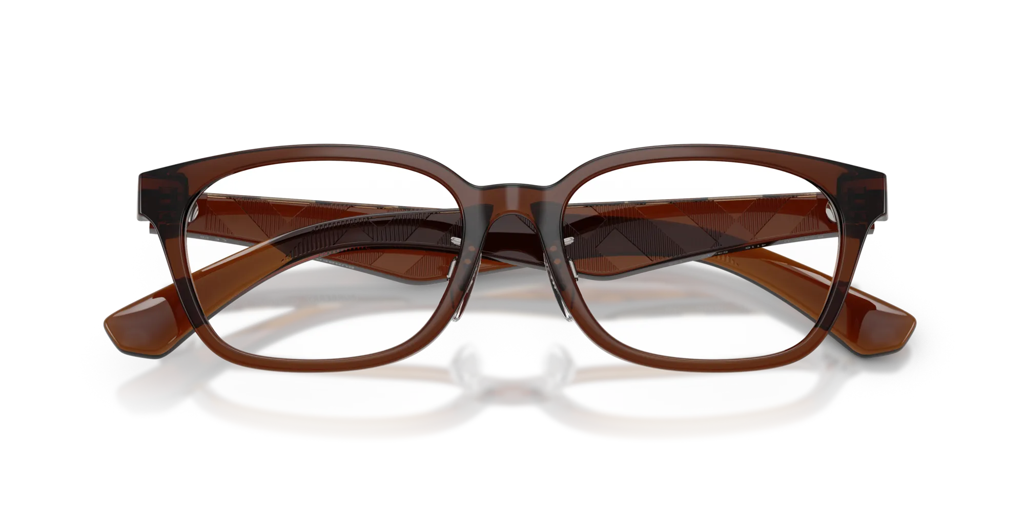 Burberry BE2436D 4116 Montature da vista Iniettato Marrone Squadrata Normale - immagine 2