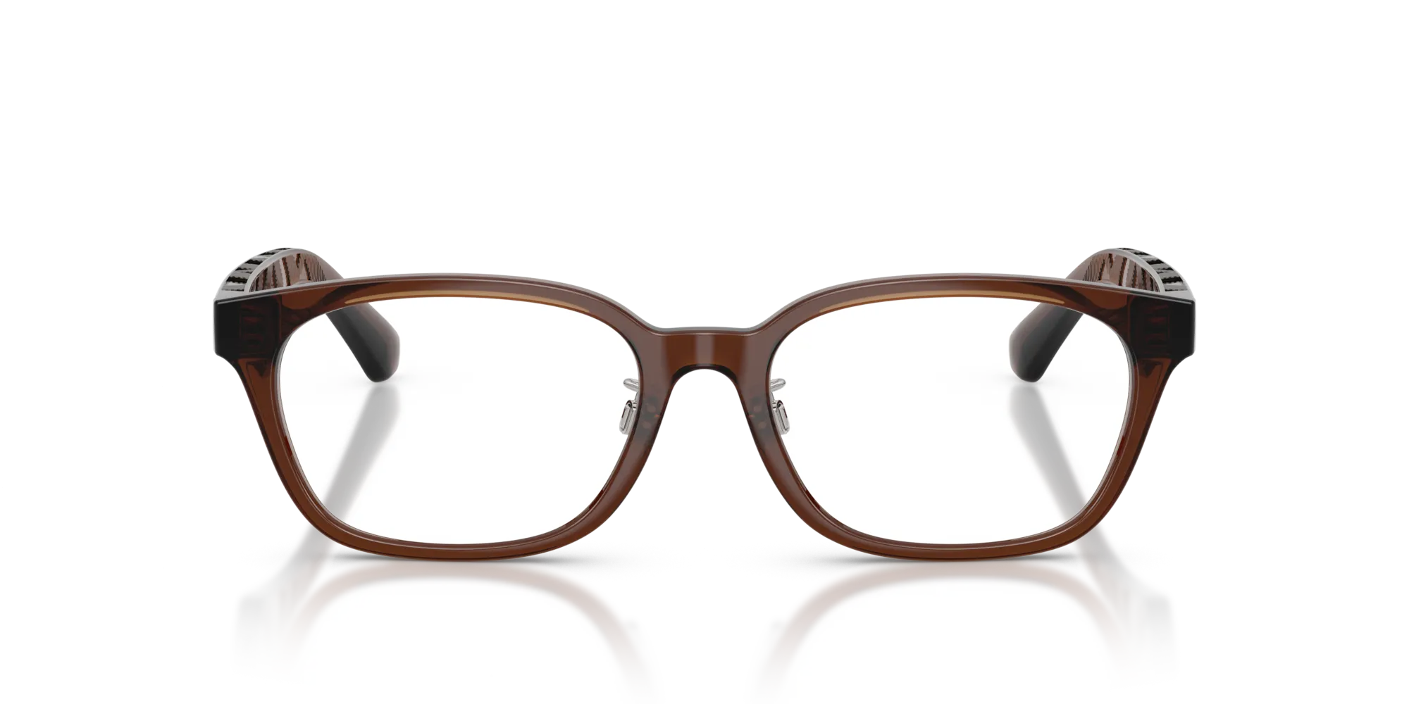 Burberry BE2436D 4116 Montature da vista Iniettato Marrone Squadrata Normale - immagine 3