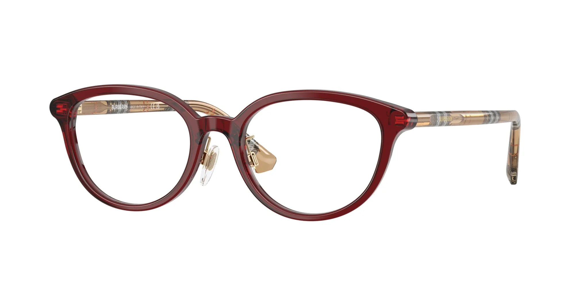 Burberry BE2435D 4176 Montature da vista Acetato Rosso Pantos Normale - immagine 1