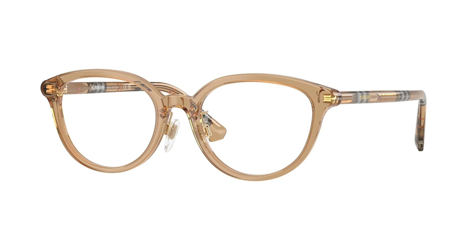 Burberry BE2435D 4164 Montature da vista Acetato Beige Pantos Normale - immagine 1