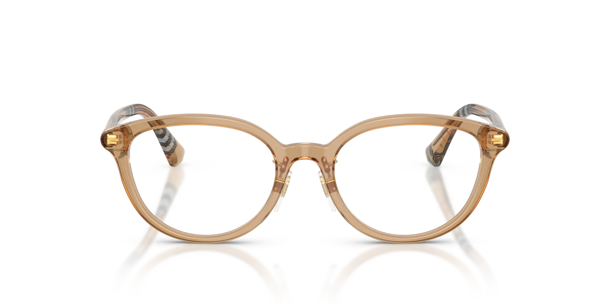 Burberry BE2435D 4164 Montature da vista Acetato Beige Pantos Normale - immagine 3