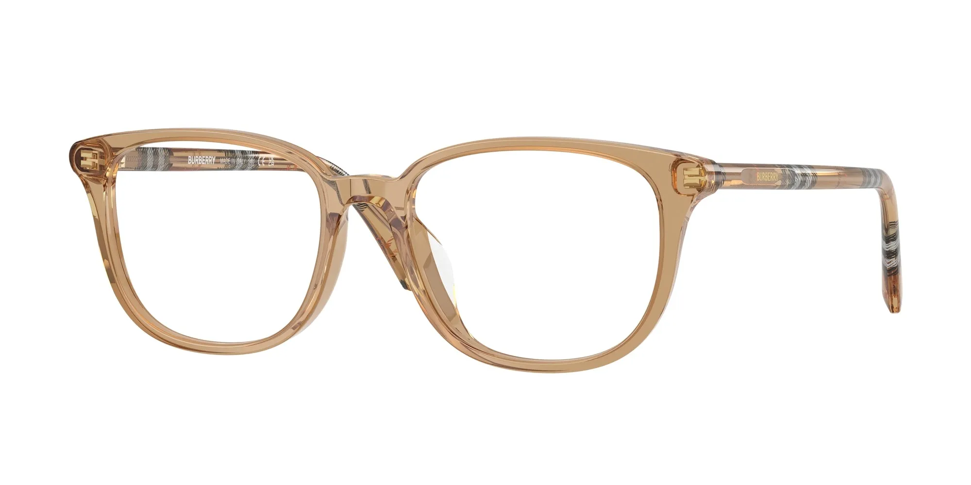 Burberry BE2434D 4164 Montature da vista Acetato Beige Squadrata Normale - immagine 1