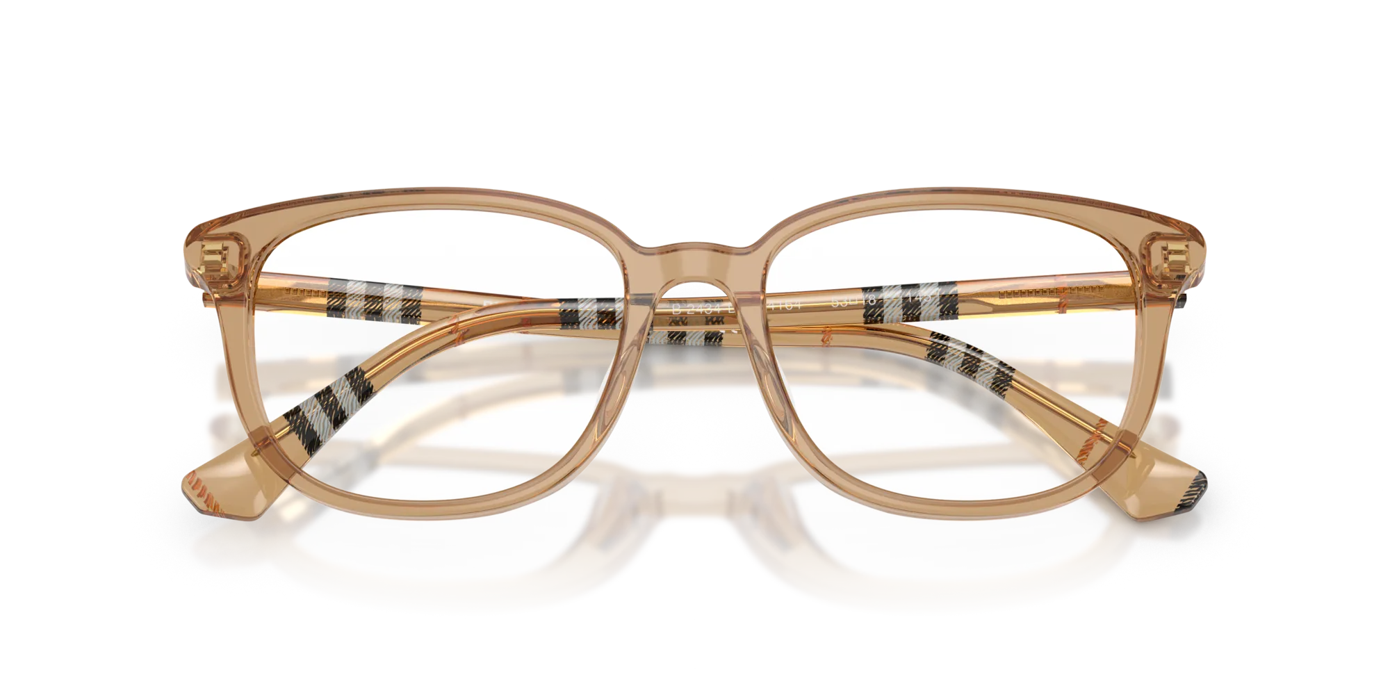 Burberry BE2434D 4164 Montature da vista Acetato Beige Squadrata Normale - immagine 2