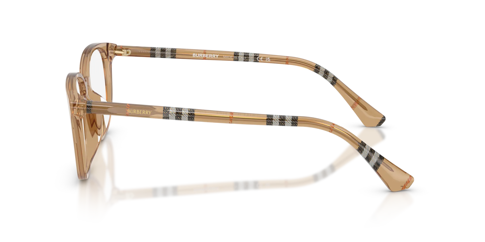 Burberry BE2434D 4164 Montature da vista Acetato Beige Squadrata Normale - immagine 4