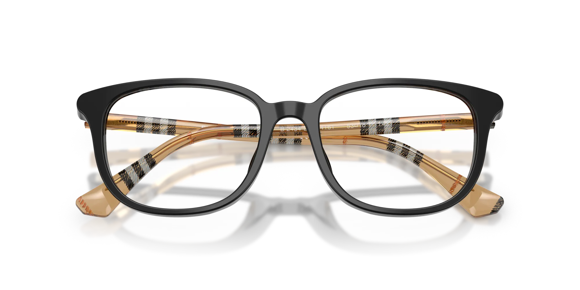 Burberry BE2434D 4161 Montature da vista Acetato Nero Squadrata Normale - immagine 2