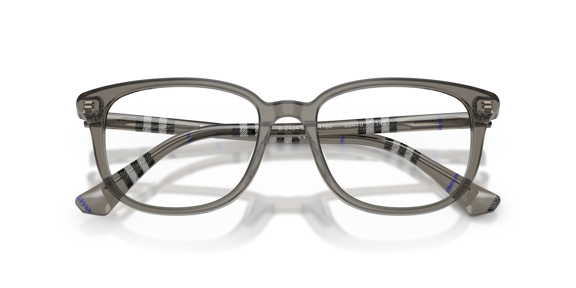 Burberry BE2434D 4160 Montature da vista Acetato Grigio Squadrata Normale - immagine 2