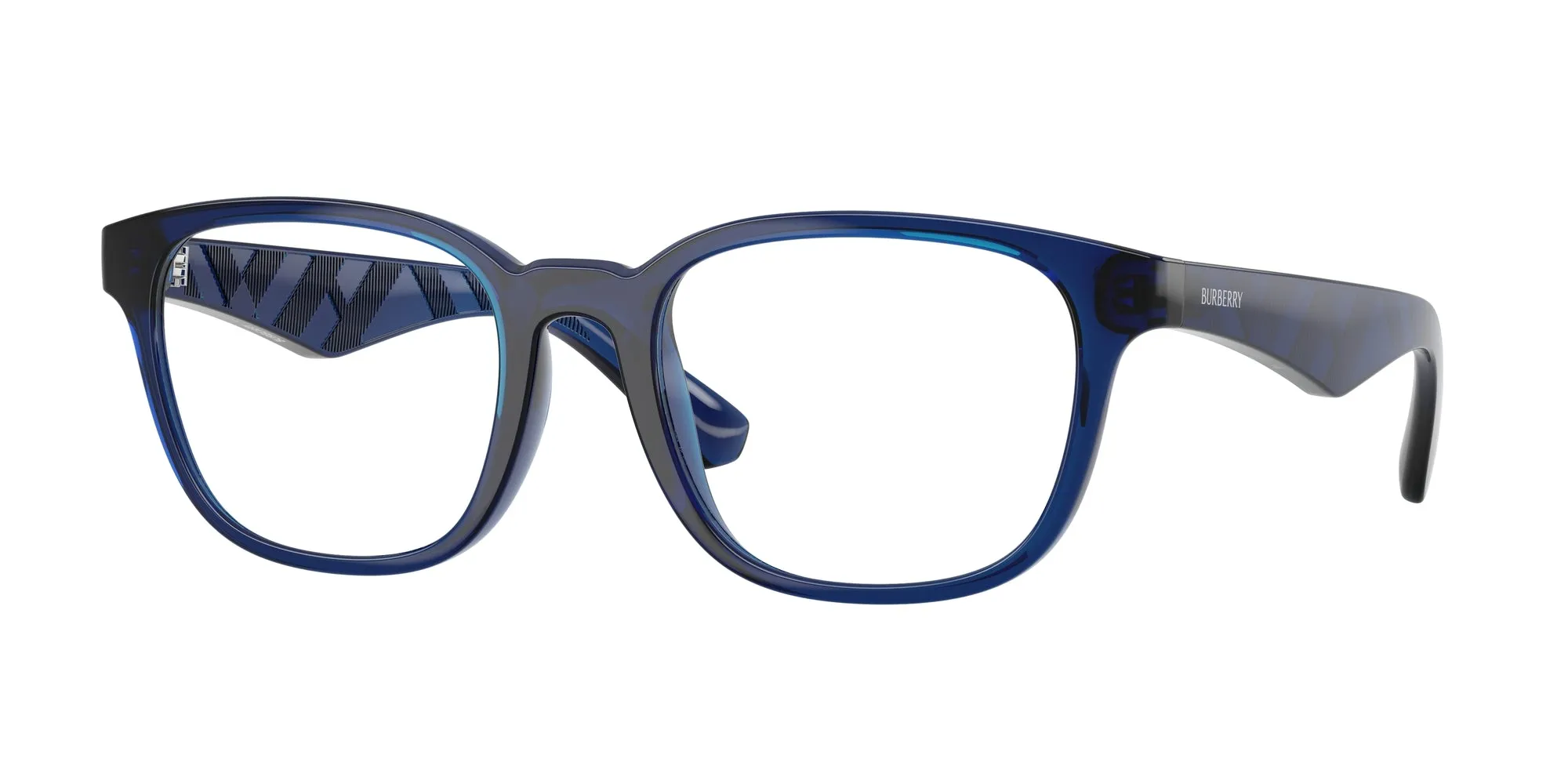 Burberry BE2433U 4110 Montature da vista Iniettato Blu Squadrata Normale - immagine 1