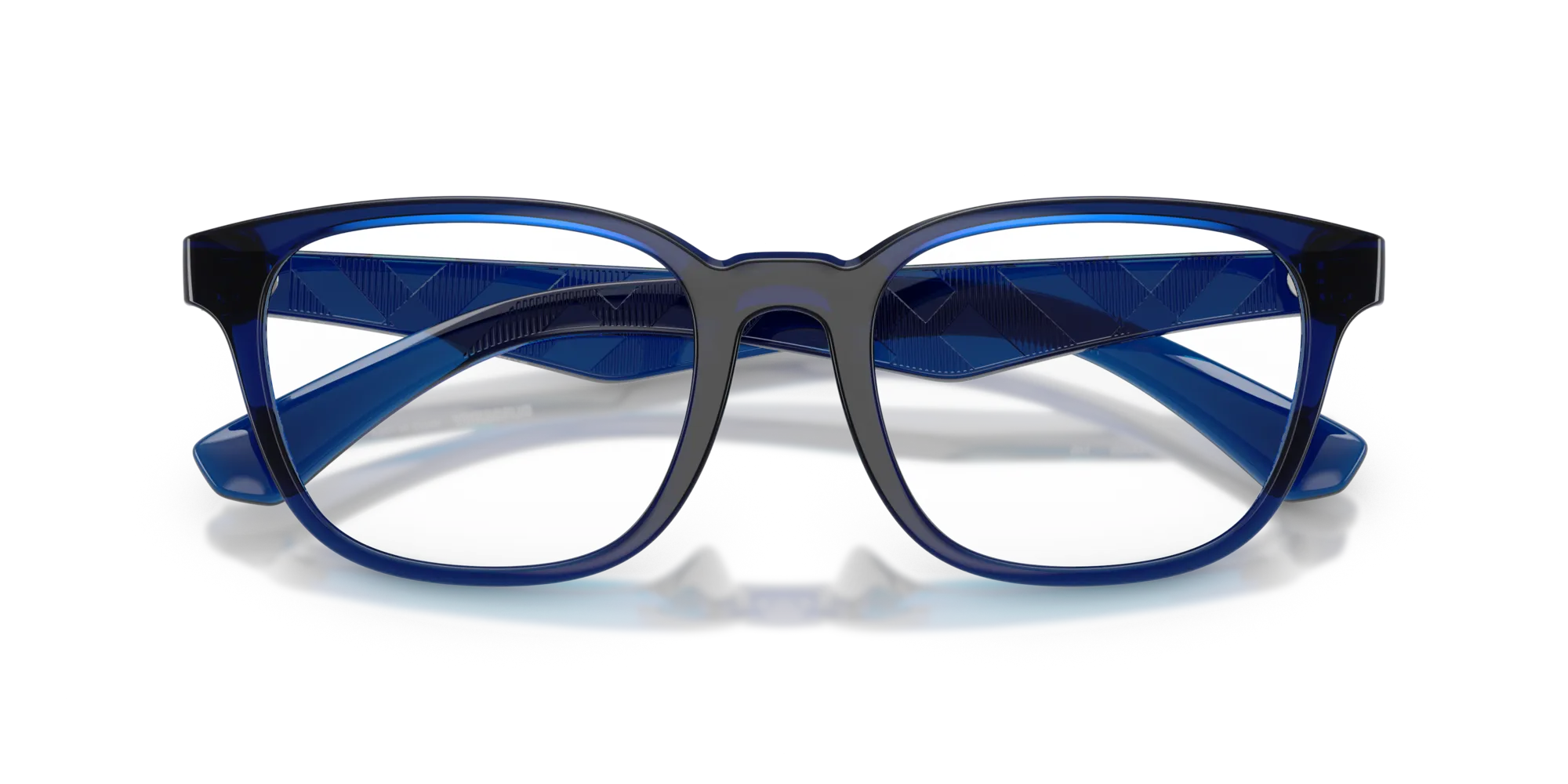 Burberry BE2433U 4110 Montature da vista Iniettato Blu Squadrata Normale - immagine 2
