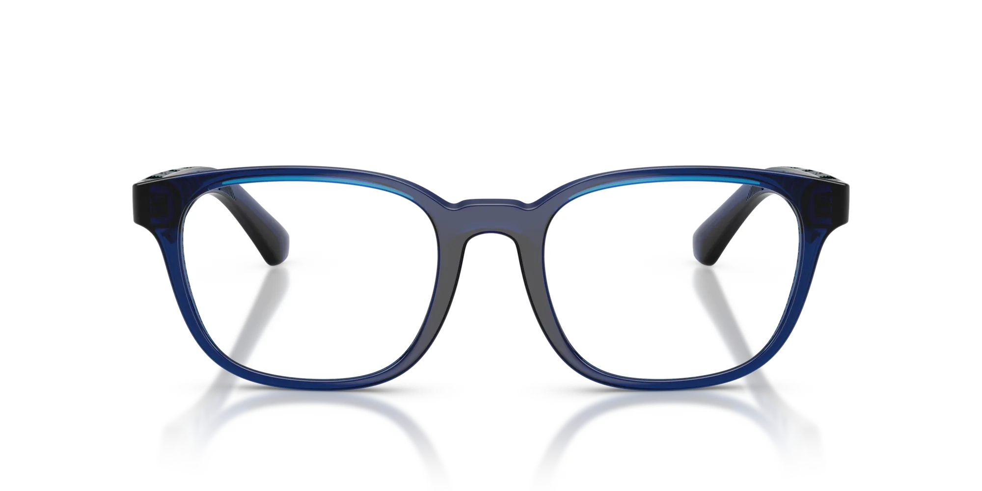 Burberry BE2433U 4110 Montature da vista Iniettato Blu Squadrata Normale - immagine 3