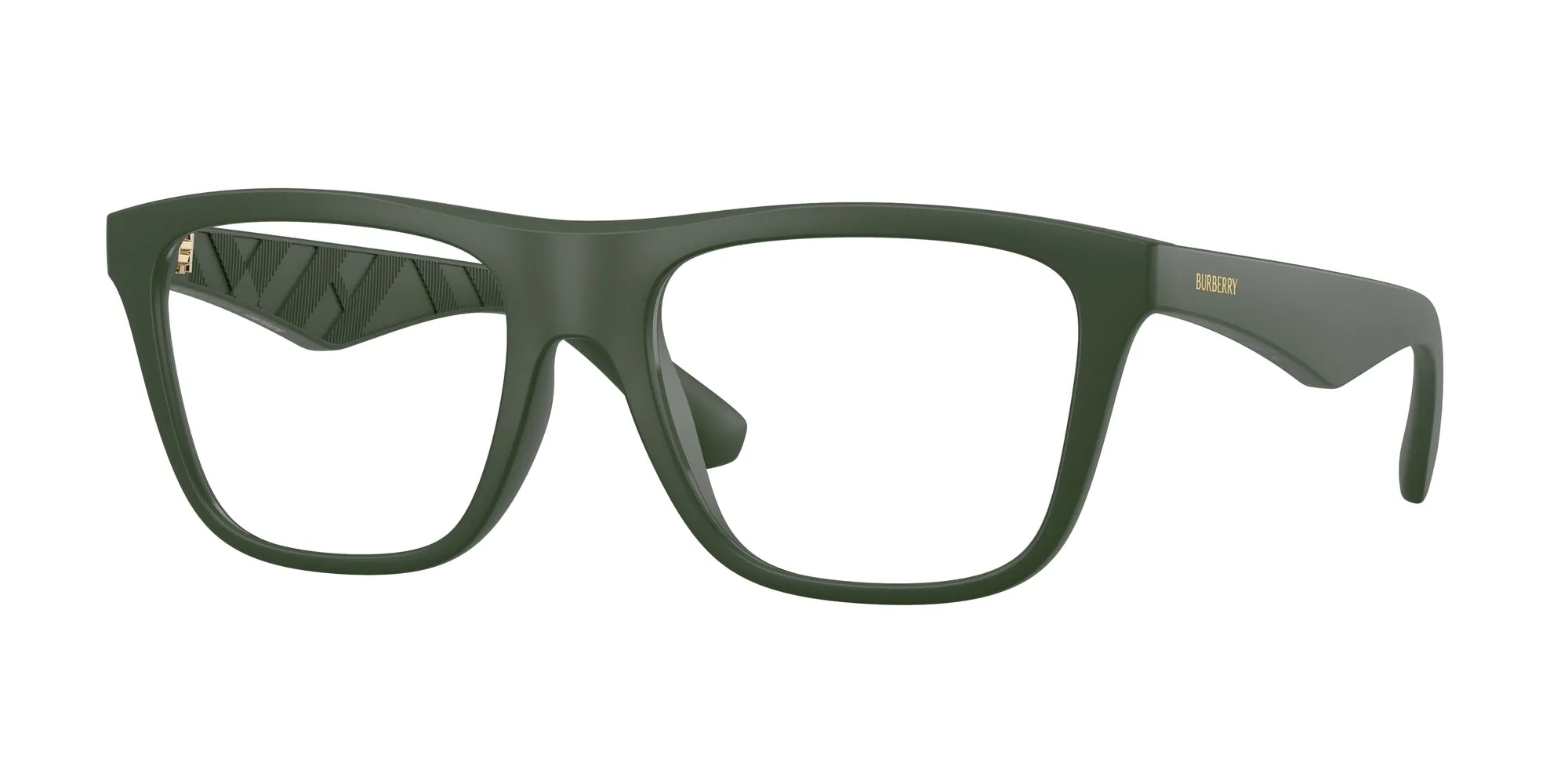 Burberry BE2432U 4170 Montature da vista Iniettato Verde Squadrata Normale - immagine 1