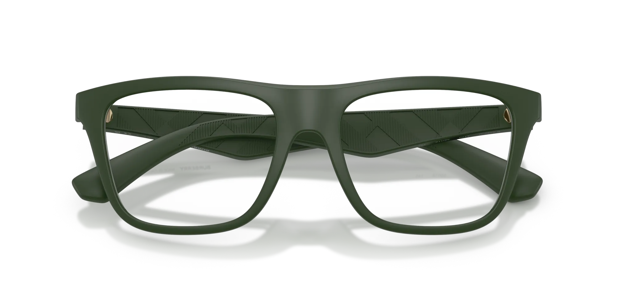 Burberry BE2432U 4170 Montature da vista Iniettato Verde Squadrata Normale - immagine 2