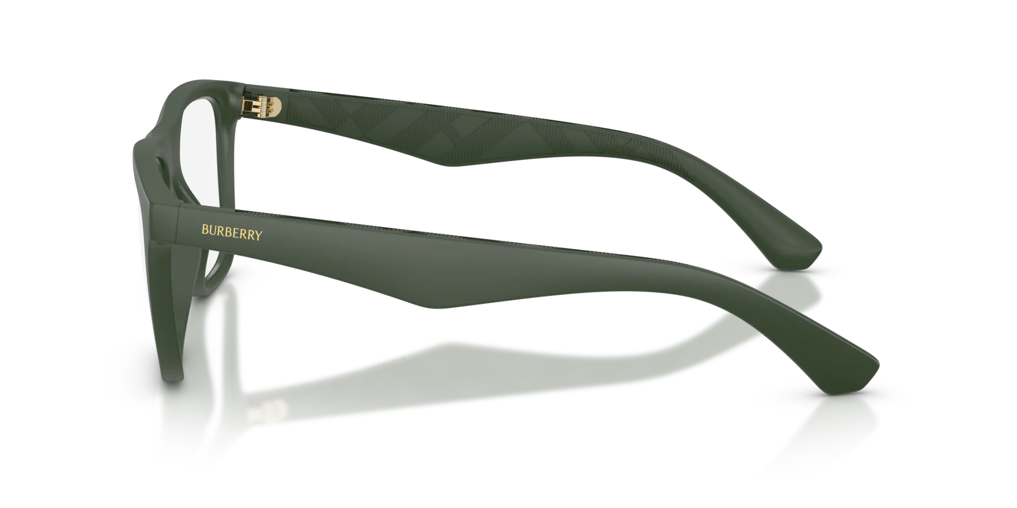 Burberry BE2432U 4170 Montature da vista Iniettato Verde Squadrata Normale - immagine 4