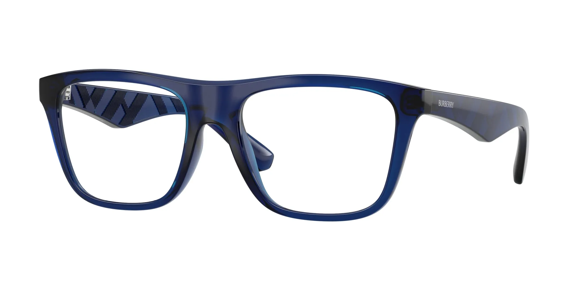 Burberry BE2432U 4110 Montature da vista Iniettato Blu Squadrata Normale - immagine 1