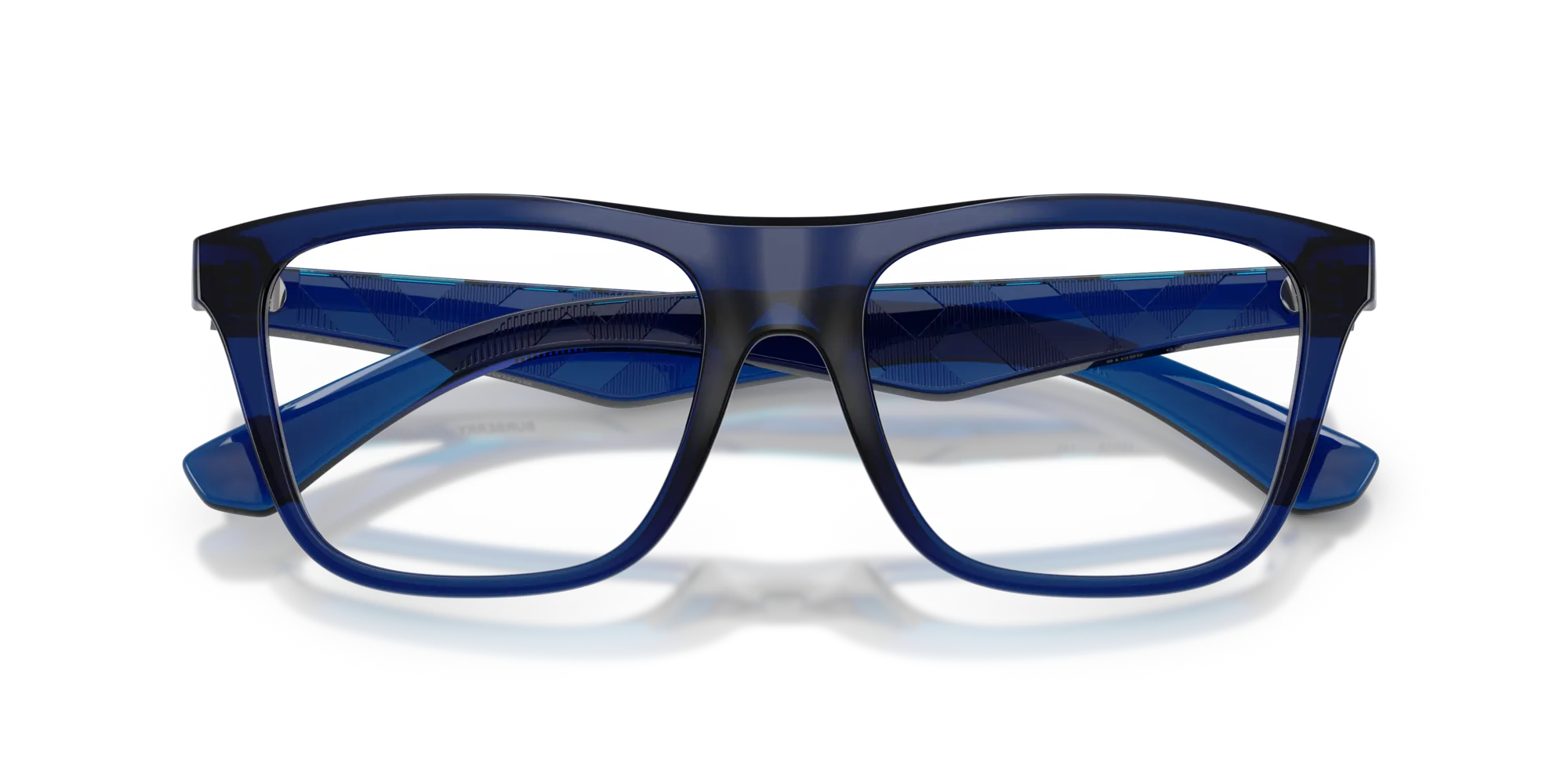 Burberry BE2432U 4110 Montature da vista Iniettato Blu Squadrata Normale - immagine 2
