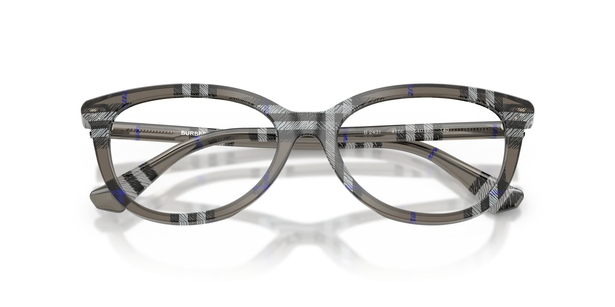 Burberry BE2431 4166 Montature da vista Acetato Grigio Cat Eye Normale - immagine 2