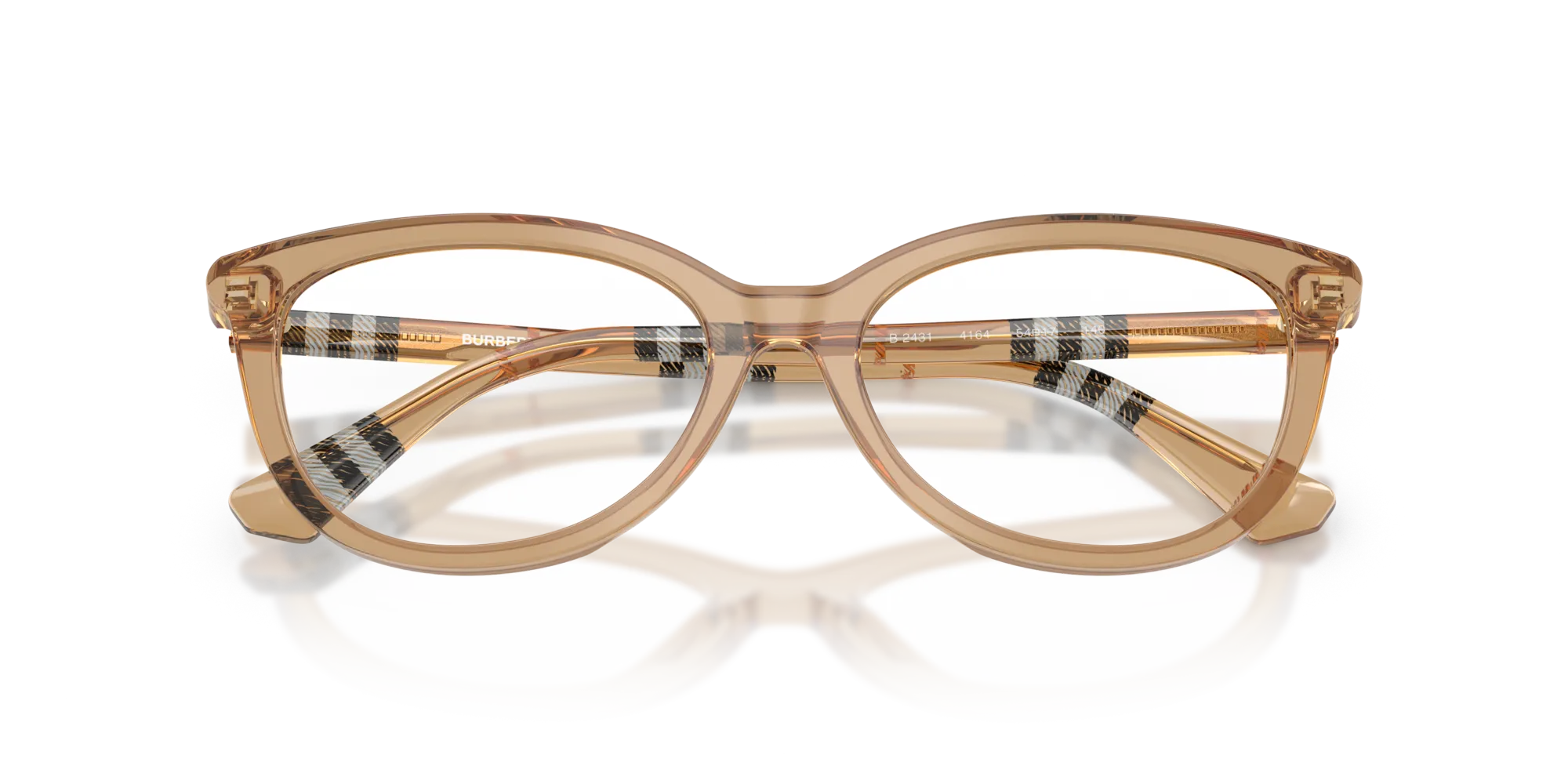 Burberry BE2431 4164 Montature da vista Acetato Beige Cat Eye Normale - immagine 2