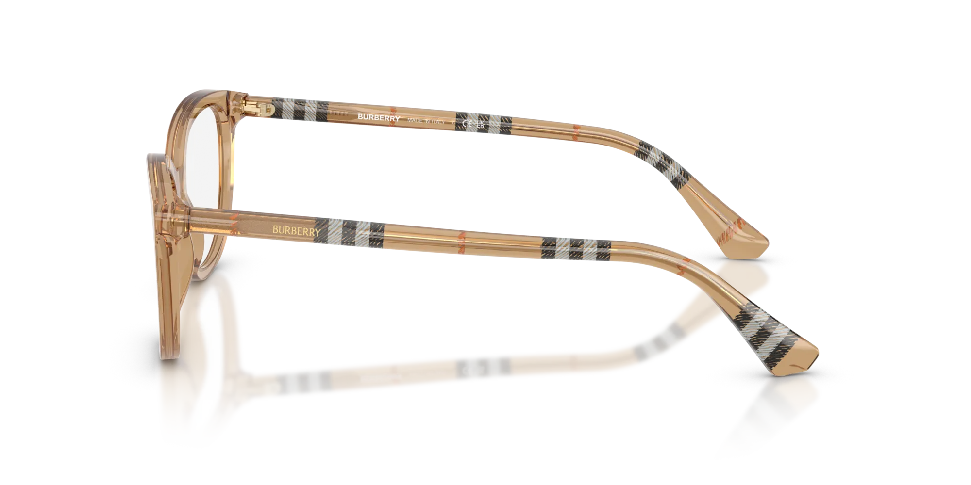 Burberry BE2431 4164 Montature da vista Acetato Beige Cat Eye Normale - immagine 4