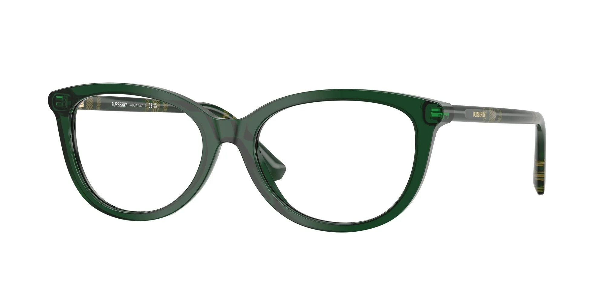 Burberry BE2431 4162 Montature da vista Acetato Verde Cat Eye Normale - immagine 1