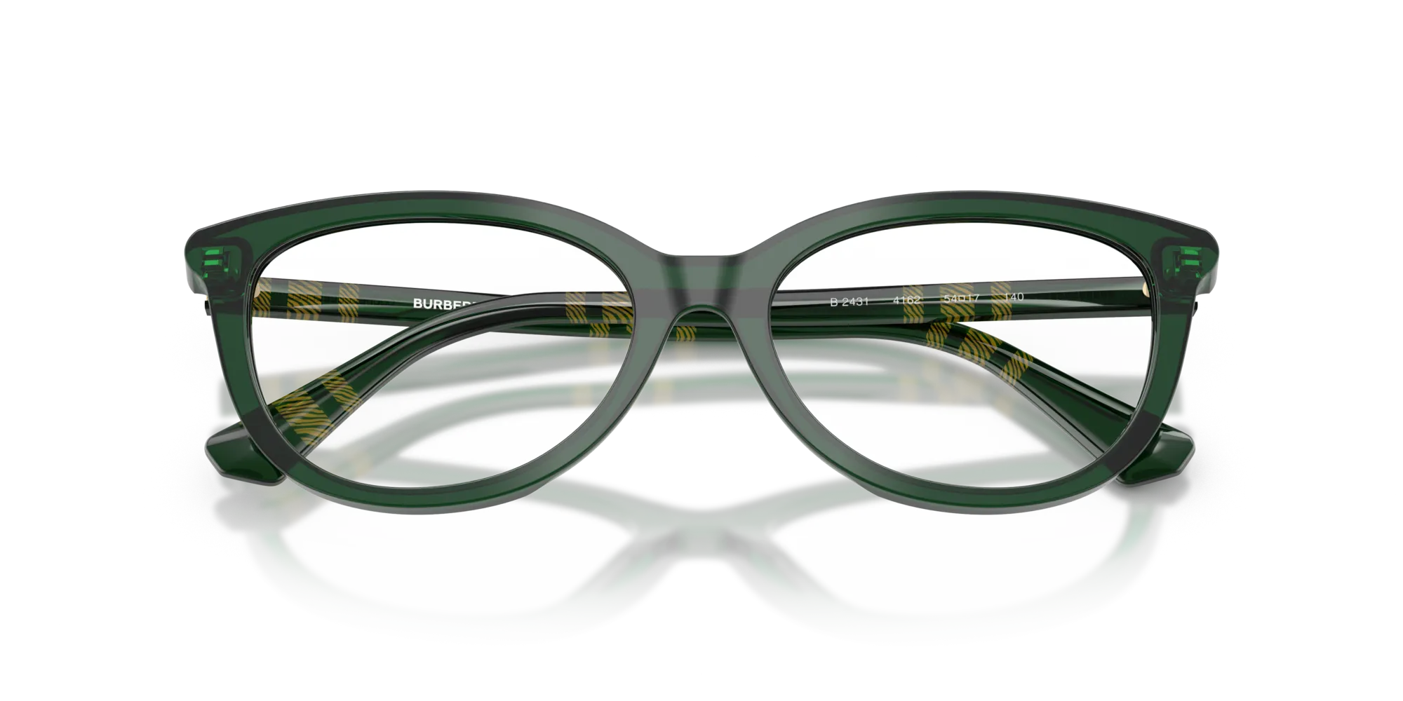 Burberry BE2431 4162 Montature da vista Acetato Verde Cat Eye Normale - immagine 2
