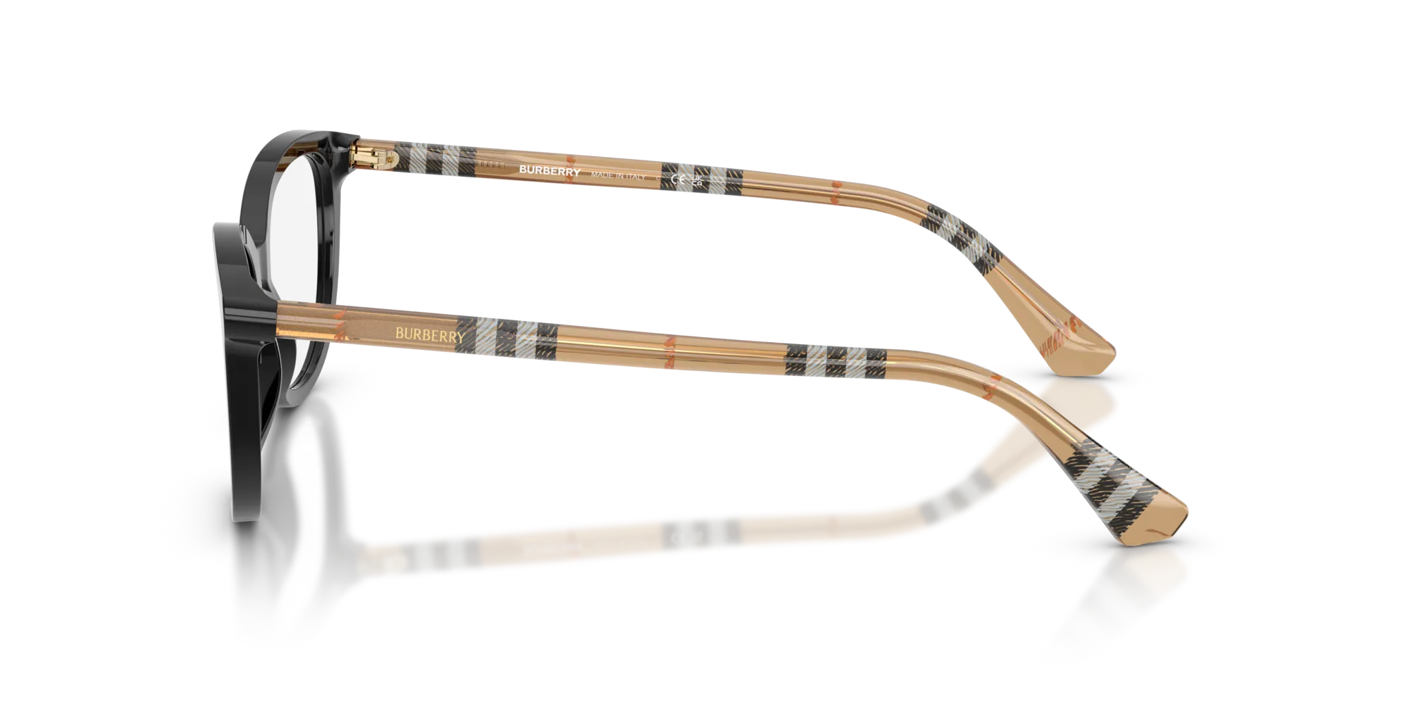 Burberry BE2431 4161 Montature da vista Acetato Nero Cat Eye Normale - immagine 4