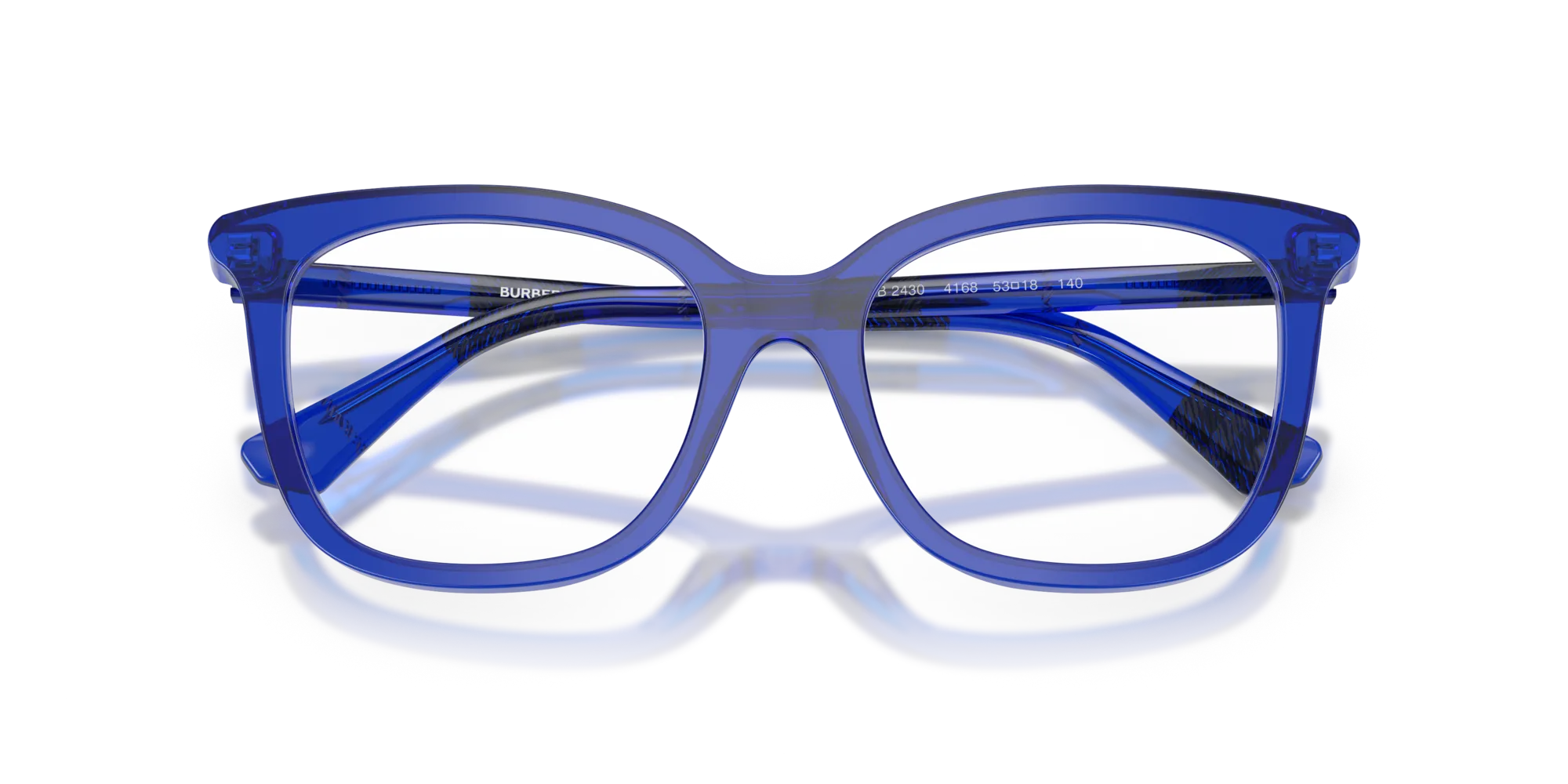 Burberry BE2430 4168 Montature da vista Acetato Blu Squadrata Normale - immagine 2