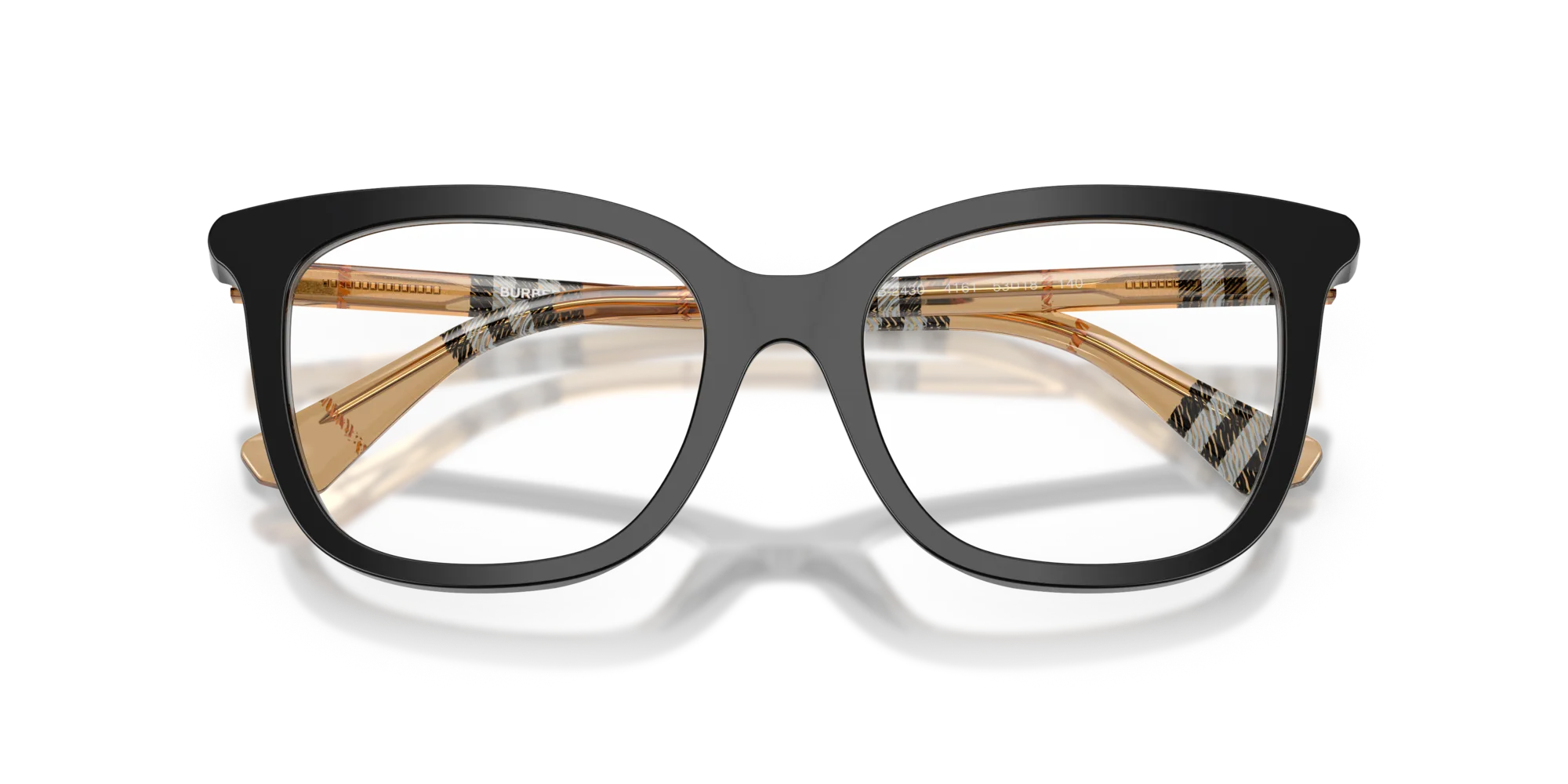 Burberry BE2430 4161 Montature da vista Acetato Nero Squadrata Normale - immagine 2
