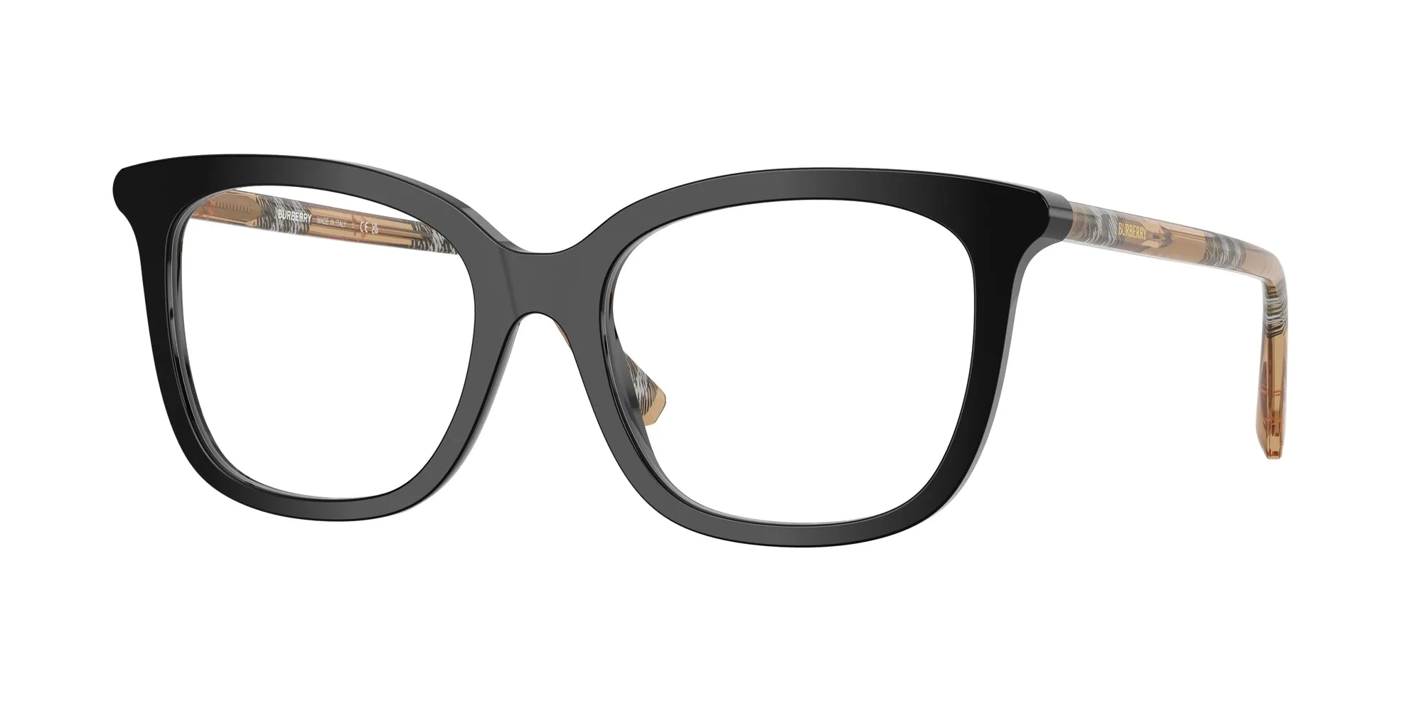 Burberry BE2430 4161 Montature da vista Acetato Nero Squadrata Normale - immagine 1