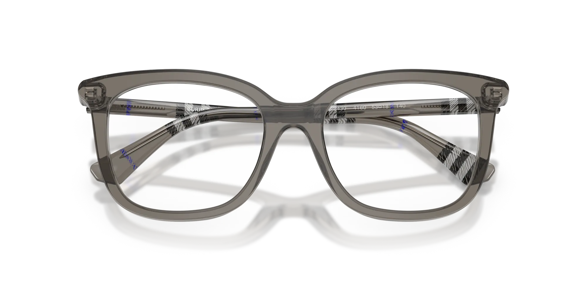 Burberry BE2430 4160 Montature da vista Acetato Grigio Squadrata Normale - immagine 2