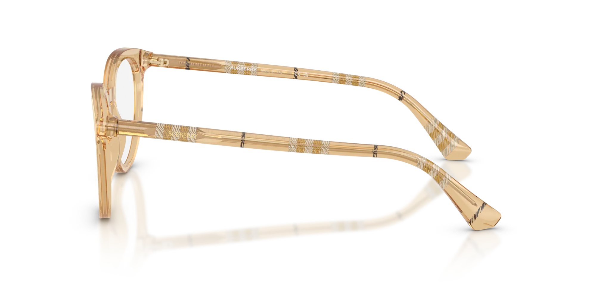 Burberry BE2429 4167 Montature da vista Acetato Beige Rotonda Normale - immagine 4