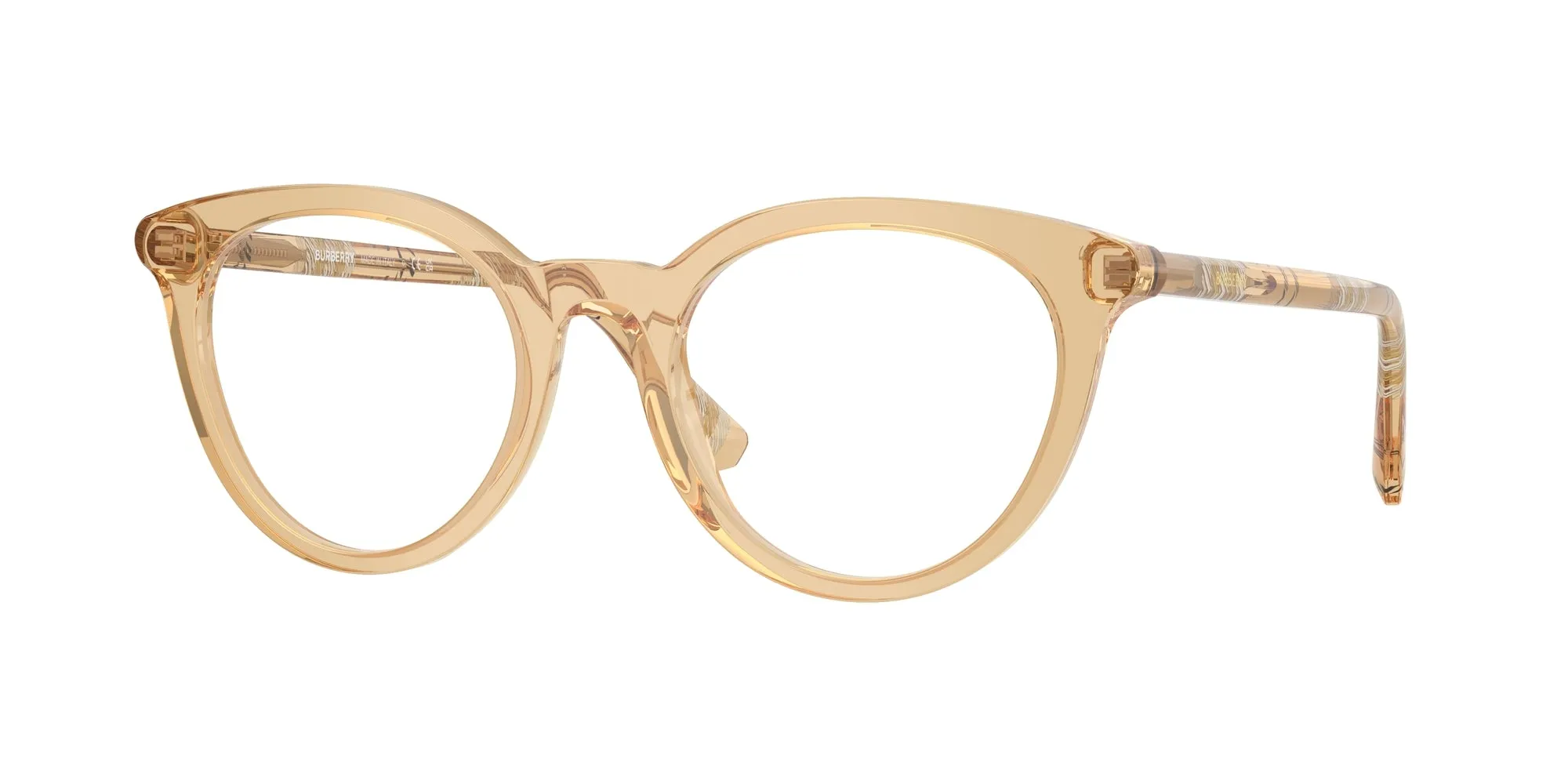 Burberry BE2429 4167 Montature da vista Acetato Beige Rotonda Normale - immagine 1