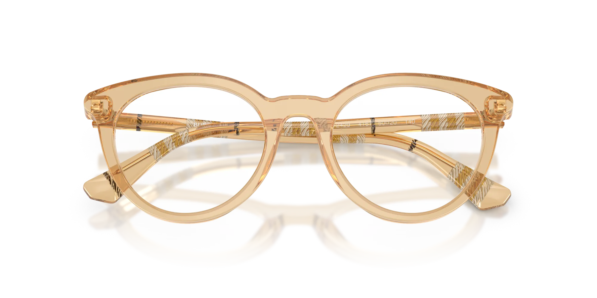 Burberry BE2429 4167 Montature da vista Acetato Beige Rotonda Normale - immagine 2